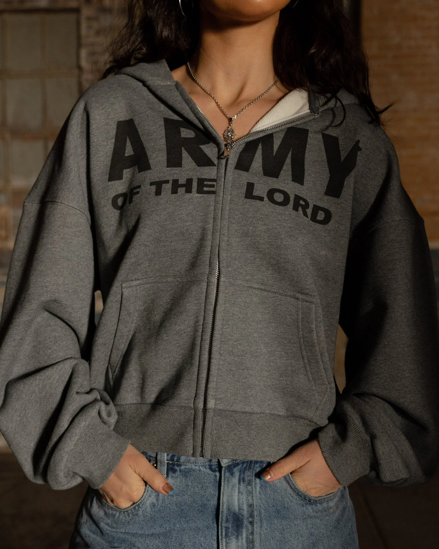 "ARMY OF THE LORD" ZIP HOODIE - Image 3
