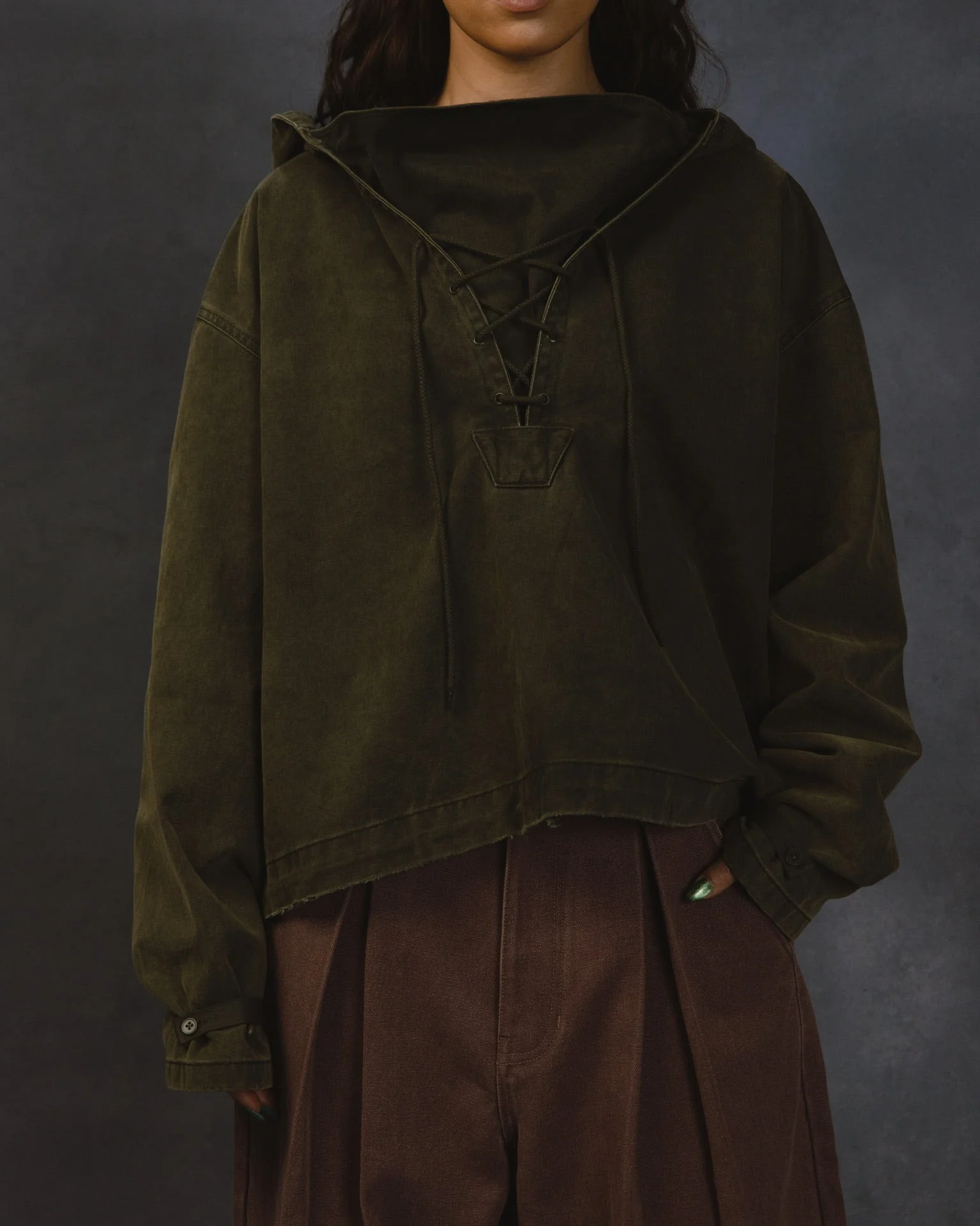 "BUNKER" MILITARY SMOCK HOODIE - Image 3