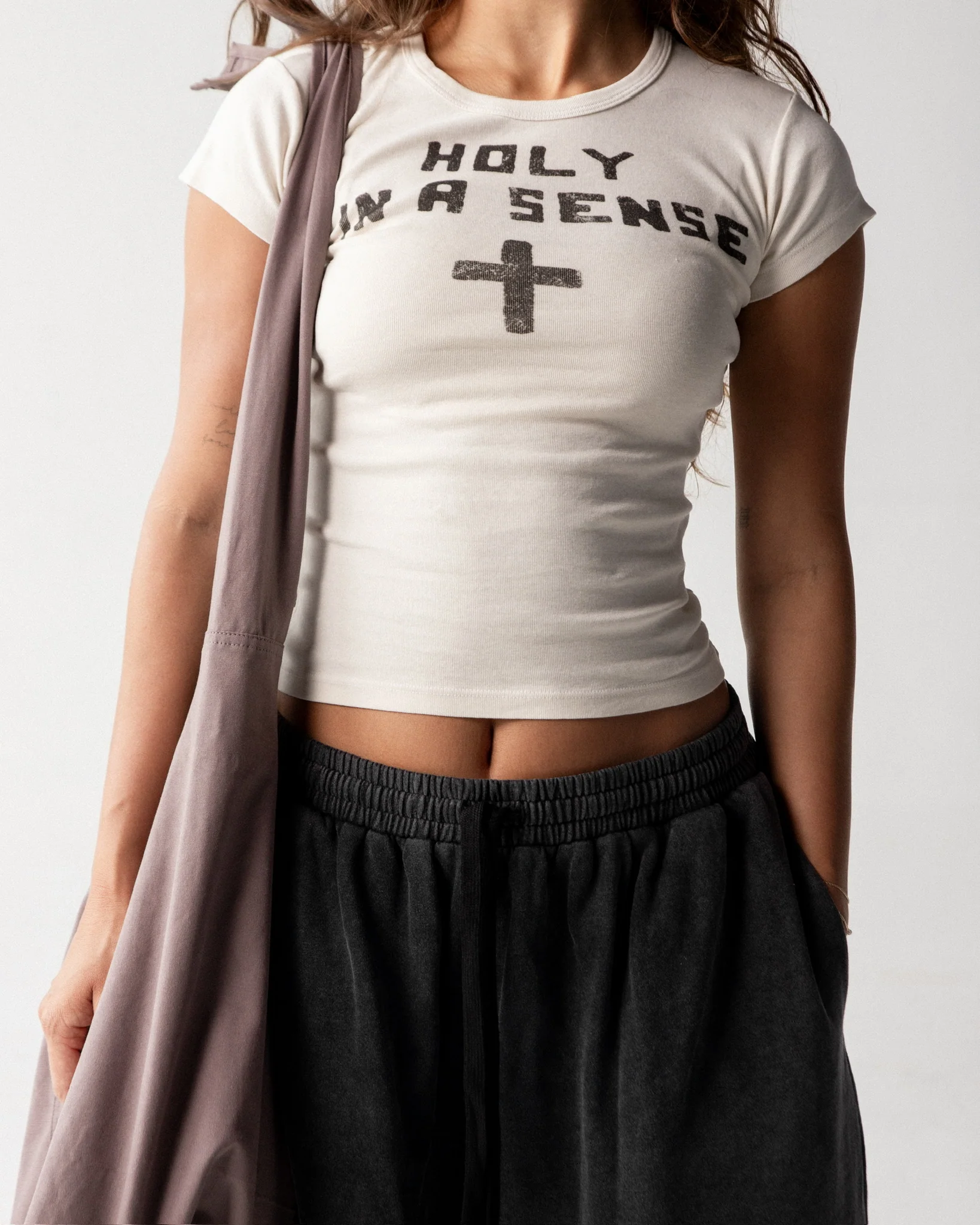 "HOLY IN A SENSE" BABY TEE - Image 3