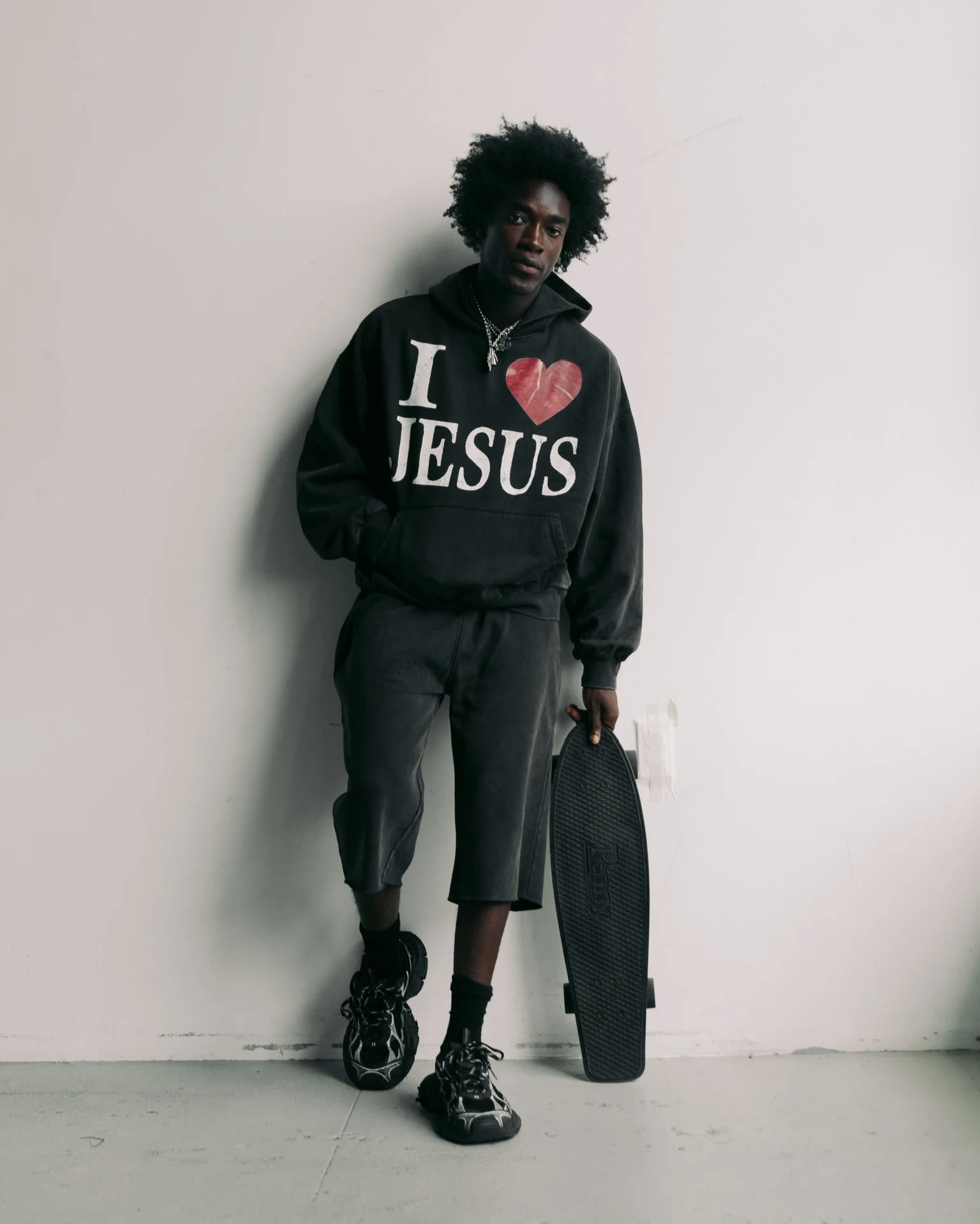 "I LOVE JESUS" SUN-FADED HOODIE - Image 4