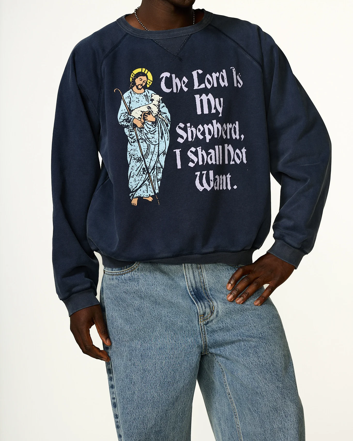 "SHEPHERD" 50'S RAGLAN CREWNECK - Image 3