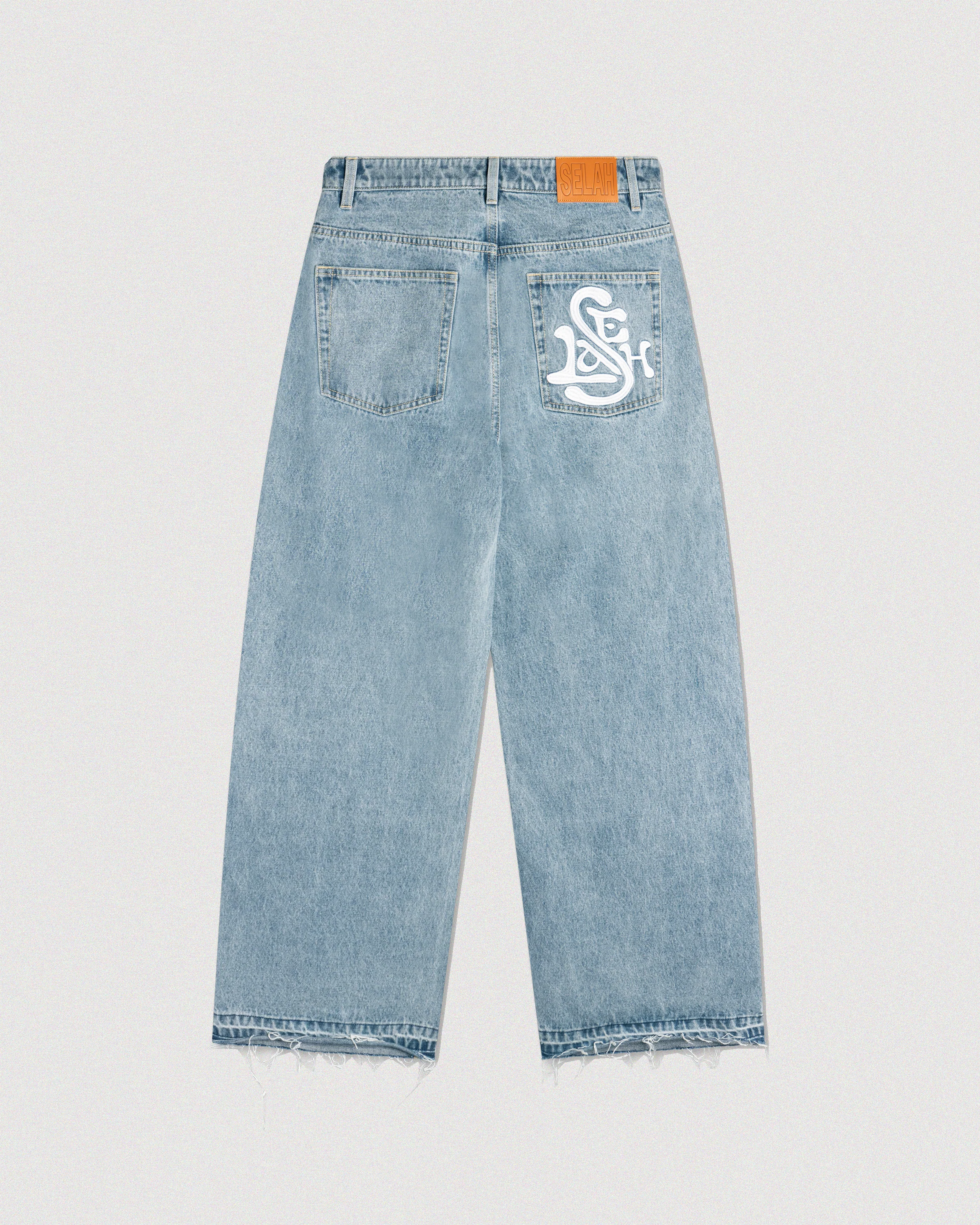 "LOGO" RELEASED HEM DENIM - Image 7